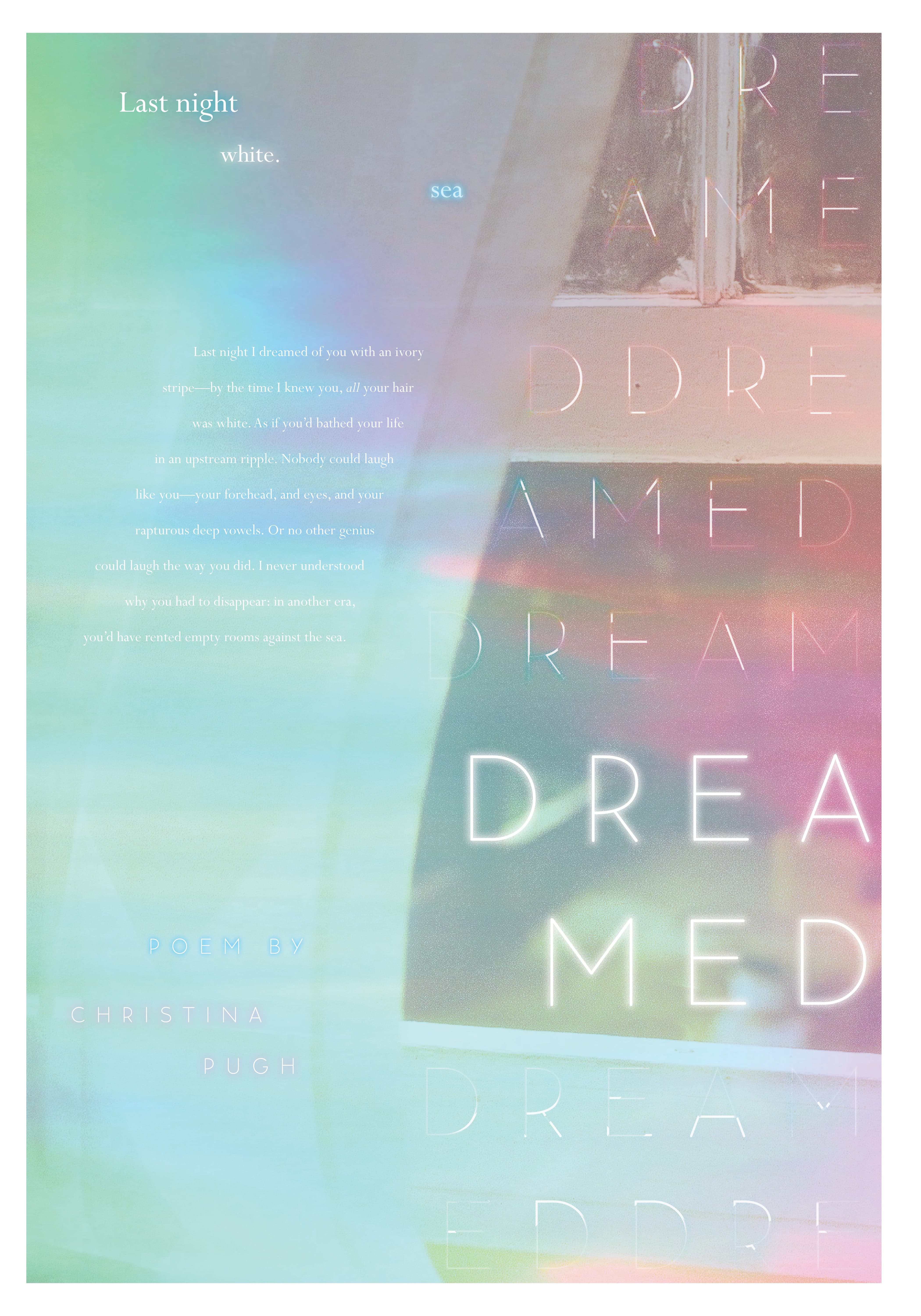 Dreamy typography poster